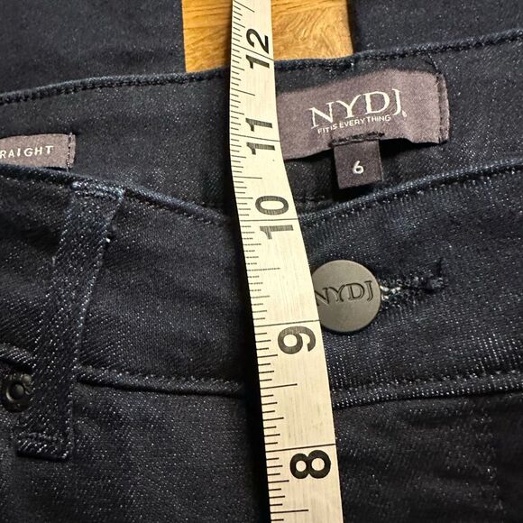 Nydj Marilyn Straight jeans 6 dark wash - Picture 6 of 8
